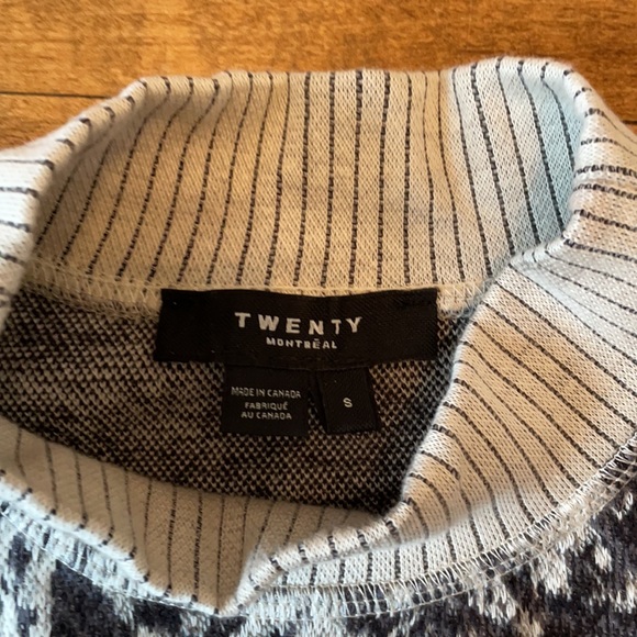 NWOTPollockHyperReality intarsia cotton-bl set - Picture 3 of 6